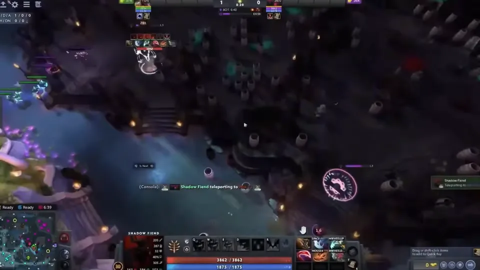 Last hit prediction helper for Dota 2 lane control
